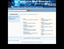 Tablet Screenshot of abacusdirectory.com